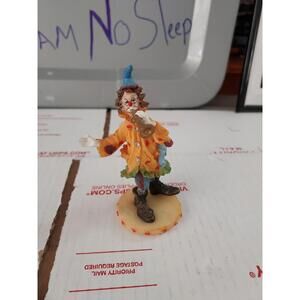 Vintage Rare Ceramic Clown On A Spring  See Photos #00d
